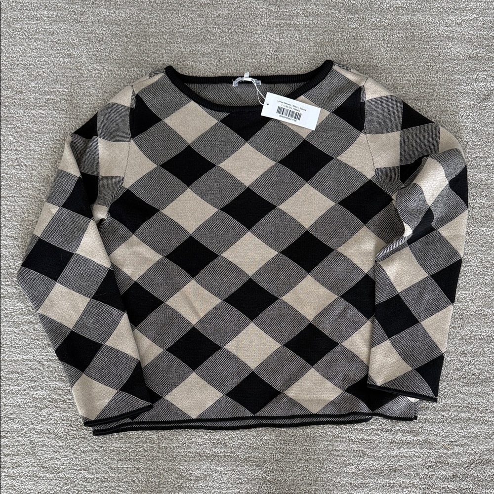 NWT Linnea Sweater Black & Neutral